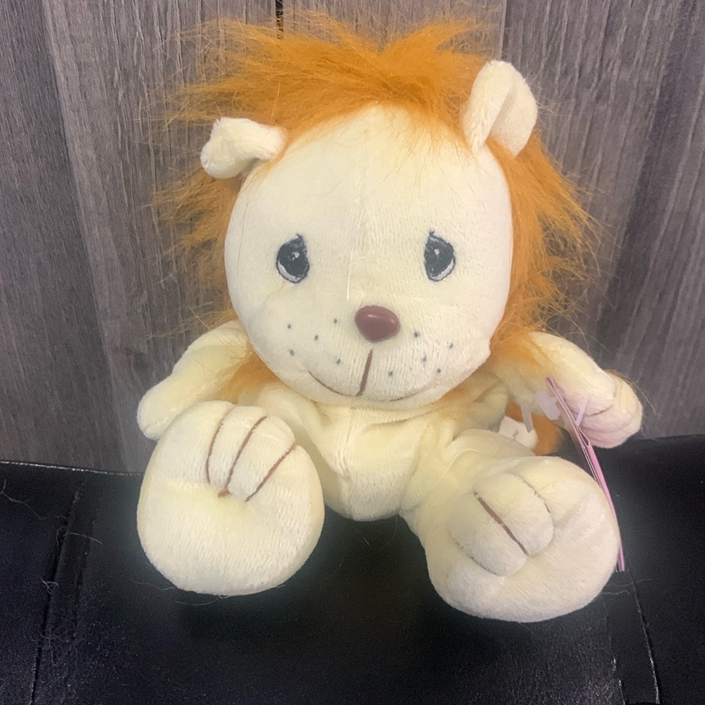 Precious Moments Tender Tails Baby Wild Safari Lion Plush Beanie With Tag